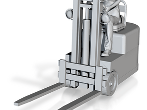 Fork lift with figure 1/72  in Clear Ultra Fine Detail Plastic