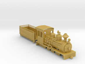 SBR Hudswell clarke 0-6-0 loco & tender  in Tan Fine Detail Plastic