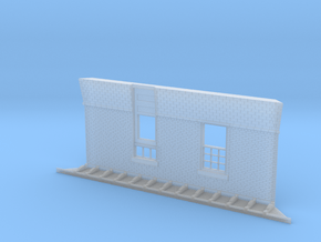 Right Wall Illinois Terminal Station Part 4 in Clear Ultra Fine Detail Plastic