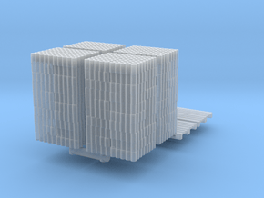 4x DIN-Palette mit Toilettenpapier in Clear Ultra Fine Detail Plastic