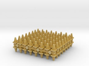 Traffic Cones (x128) 1/400 in Tan Fine Detail Plastic