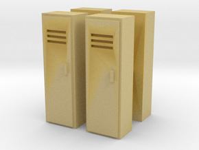 Locker (x4) 1/76 in Tan Fine Detail Plastic