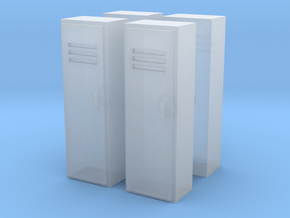 Locker (x4) 1/76 in Clear Ultra Fine Detail Plastic
