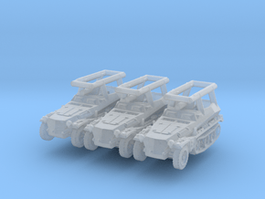 Sdkfz 250/3 A Greif (x3) 1/285 in Clear Ultra Fine Detail Plastic