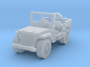 Jeep Willys (window up) 1/144 in Clear Ultra Fine Detail Plastic