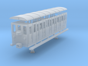 wengernalpbahn person wagon coach h0e b 22 in Clear Ultra Fine Detail Plastic