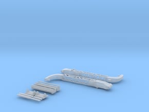 Britannic Gantry Davits - Scale 1:200 in Clear Ultra Fine Detail Plastic