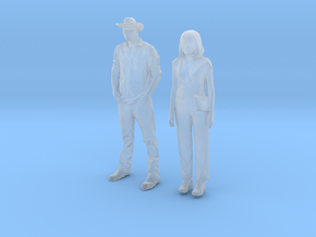 Printle C Couple 644 - 1/64 - wob in Clear Ultra Fine Detail Plastic