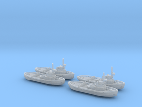 051E Project 498 Tug 1/1250 Set of 4 in Clear Ultra Fine Detail Plastic