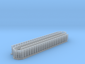 HO scale D9T track in Clear Ultra Fine Detail Plastic