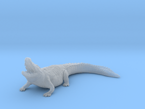 Nile Crocodile 1:32 Lifted head with mouth open in Clear Ultra Fine Detail Plastic