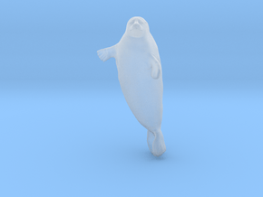 Ringed Seal 1:64 Head above the water in Clear Ultra Fine Detail Plastic