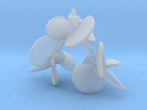Schnellboat Propellers 1:72 in Clear Ultra Fine Detail Plastic