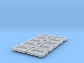 HDML/MGB Life Raft Rectangular x 10 1/72 in Clear Ultra Fine Detail Plastic