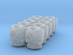 Custom Enclave Torsos 10 Pieces in Clear Ultra Fine Detail Plastic