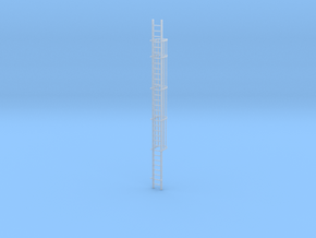 'S Scale' - 30 Ft. Caged Ladder in Clear Ultra Fine Detail Plastic