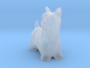 O Scale Scottish Terrier in Clear Ultra Fine Detail Plastic