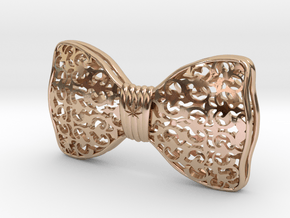 Leaf Bowtie in 14k Rose Gold Plated Brass