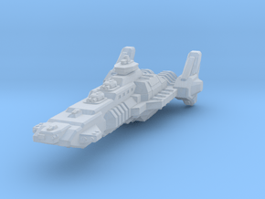 Union Battleship in Clear Ultra Fine Detail Plastic