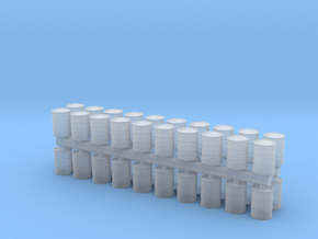 1/144 fuel barrels in Clear Ultra Fine Detail Plastic