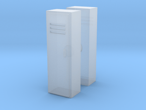 Locker (x2) 1/72 in Clear Ultra Fine Detail Plastic