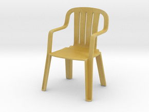 Plastic Chair 1/24 in Tan Fine Detail Plastic