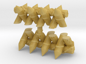 Spiked Barricade (x2) 1/144 in Tan Fine Detail Plastic