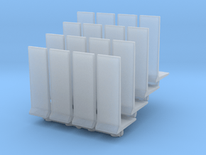 Retaining Concrete Wall (x16) 1/500 in Clear Ultra Fine Detail Plastic