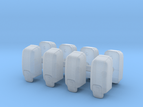 Hand Sanitizer Dispenser (x8) 1/35 in Clear Ultra Fine Detail Plastic