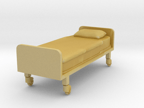 Hospital Bed (flat) 1/48 in Tan Fine Detail Plastic