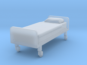 Hospital Bed (flat) 1/48 in Clear Ultra Fine Detail Plastic