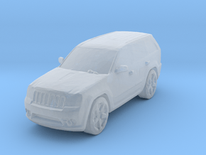 Jeep Grand Cherokee 1/144 in Clear Ultra Fine Detail Plastic