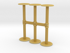 Bar Table (x6) 1/160 in Tan Fine Detail Plastic