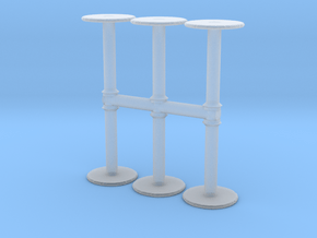 Bar Table (x6) 1/160 in Clear Ultra Fine Detail Plastic