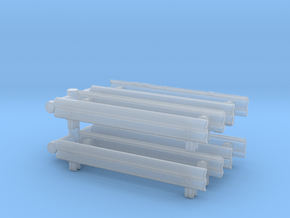 Guard Rail (x8) 1/120 in Clear Ultra Fine Detail Plastic