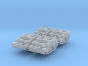 Universal Carrier Mortar (Riv) (x4) 1/285 in Clear Ultra Fine Detail Plastic