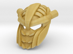 Great Mask of Charisma (axle) (shapeshifted) in Tan Fine Detail Plastic