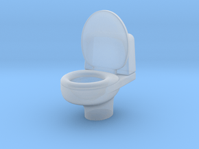 toilet in Clear Ultra Fine Detail Plastic