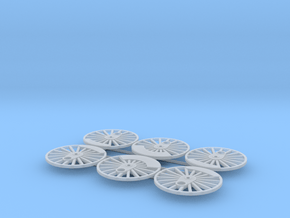 Bachmann (Mainline) OO Standard 4MT Wheel Centers in Clear Ultra Fine Detail Plastic