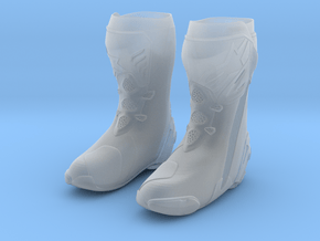 Astar motorcycle boots Large in Clear Ultra Fine Detail Plastic