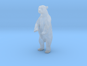 Polar Bear 1:25 Juvenile on two legs in Clear Ultra Fine Detail Plastic