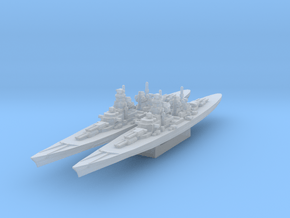 H-39 Battleship (Axis & Allies) in Clear Ultra Fine Detail Plastic