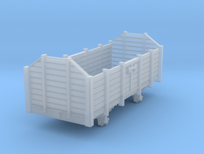 Open wagon H0m in Clear Ultra Fine Detail Plastic