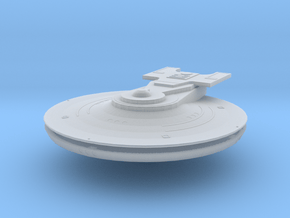 1000 TOS saucer part8 in Clear Ultra Fine Detail Plastic