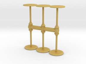 Bar Table (x6) 1/87 in Tan Fine Detail Plastic