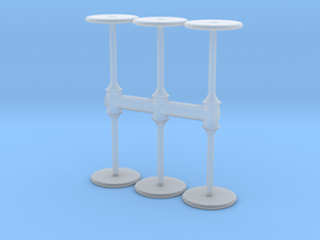 Bar Table (x6) 1/87 in Clear Ultra Fine Detail Plastic
