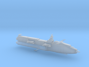 Bismarck Class BBS (w/ Turrets) / 11cm - 4.3in in Clear Ultra Fine Detail Plastic