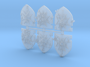 Templars Vanguard Storm Shields Set 1 in Clear Ultra Fine Detail Plastic
