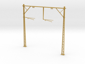 VR Double Stanchion 76mm (Standard) 1:87 Scale in Tan Fine Detail Plastic