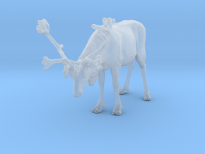 Reindeer 1:48 Standing Female 1 in Clear Ultra Fine Detail Plastic